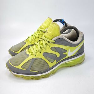 Nike Air Max 2012 Athletic Lace Up Shoe Youth Boys Size 7 488122-300 Yellow Gray